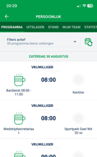 Taak kiezen in Voetbal.nl