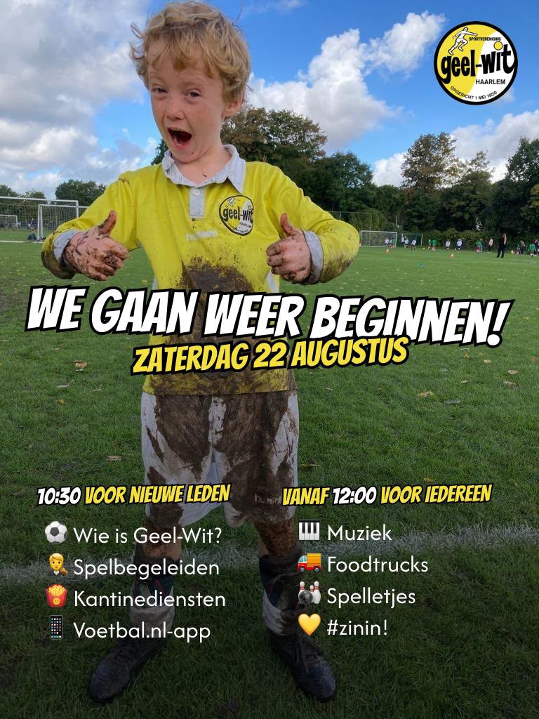 Start voetbalseizoen