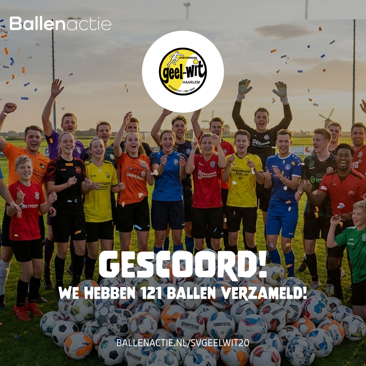 Resultaat BallenActie &quote;121 Ballen!&quote;